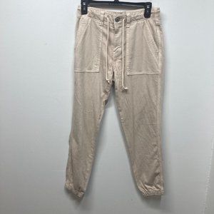 American eagle tan khaki jogger casual pant 4 regular